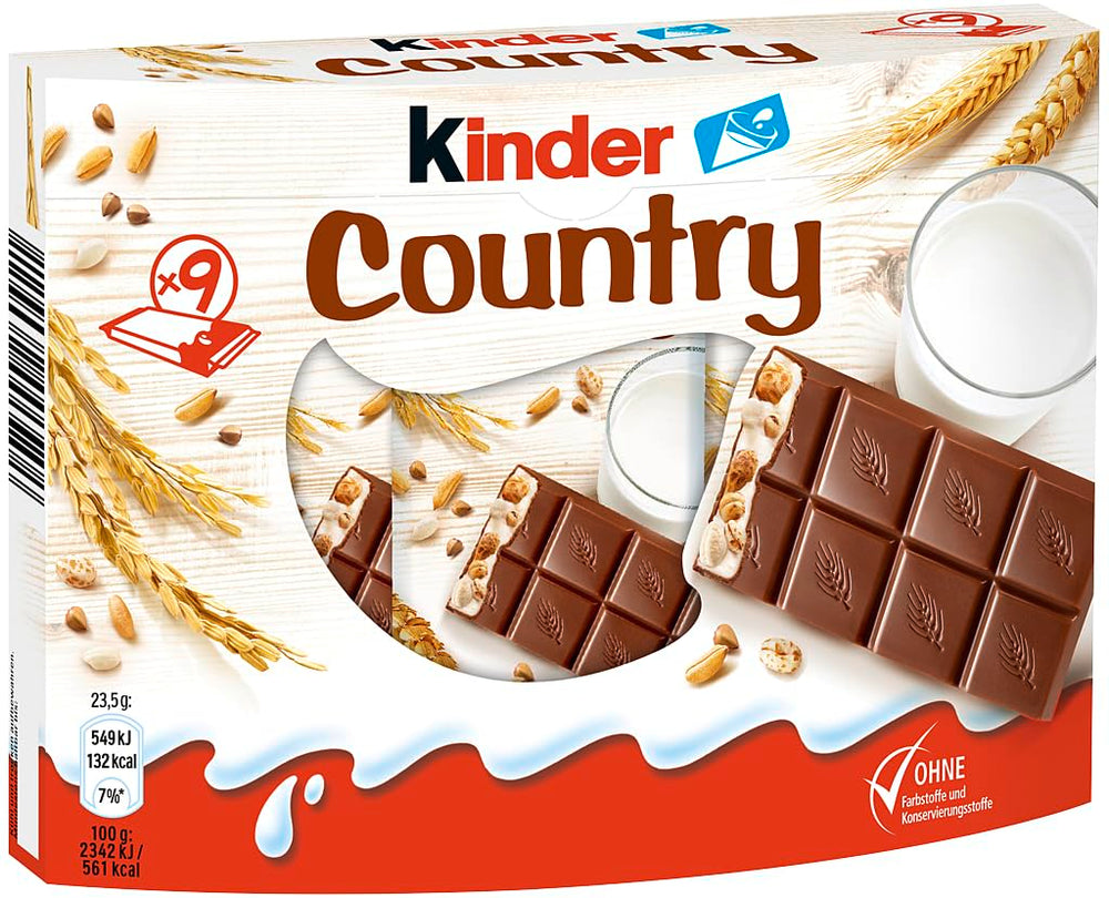 Barrette Kinder Country, 9 barrette, 212 g