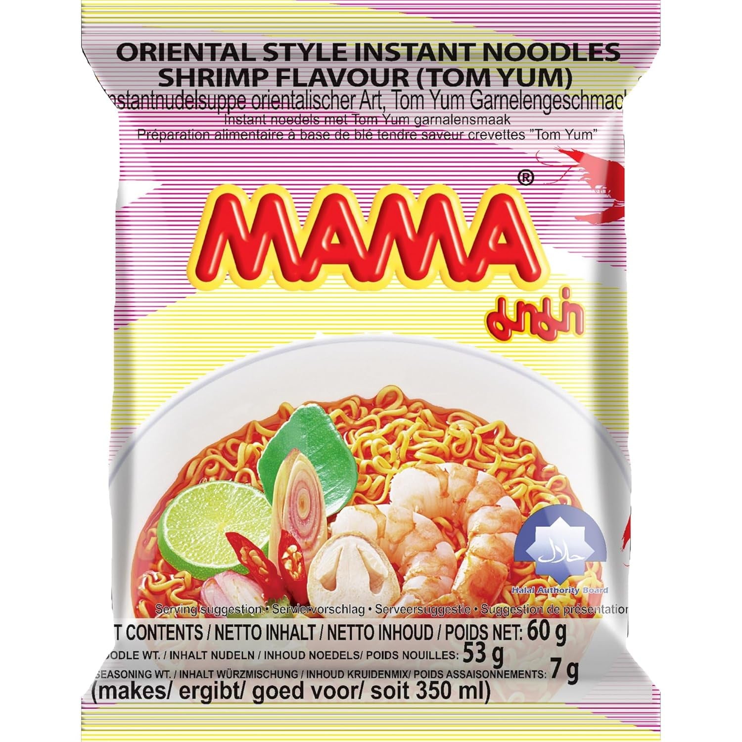 MAMA - Noodles Istantanei con Pollo - Confezione multipla (30 X 55 GR)