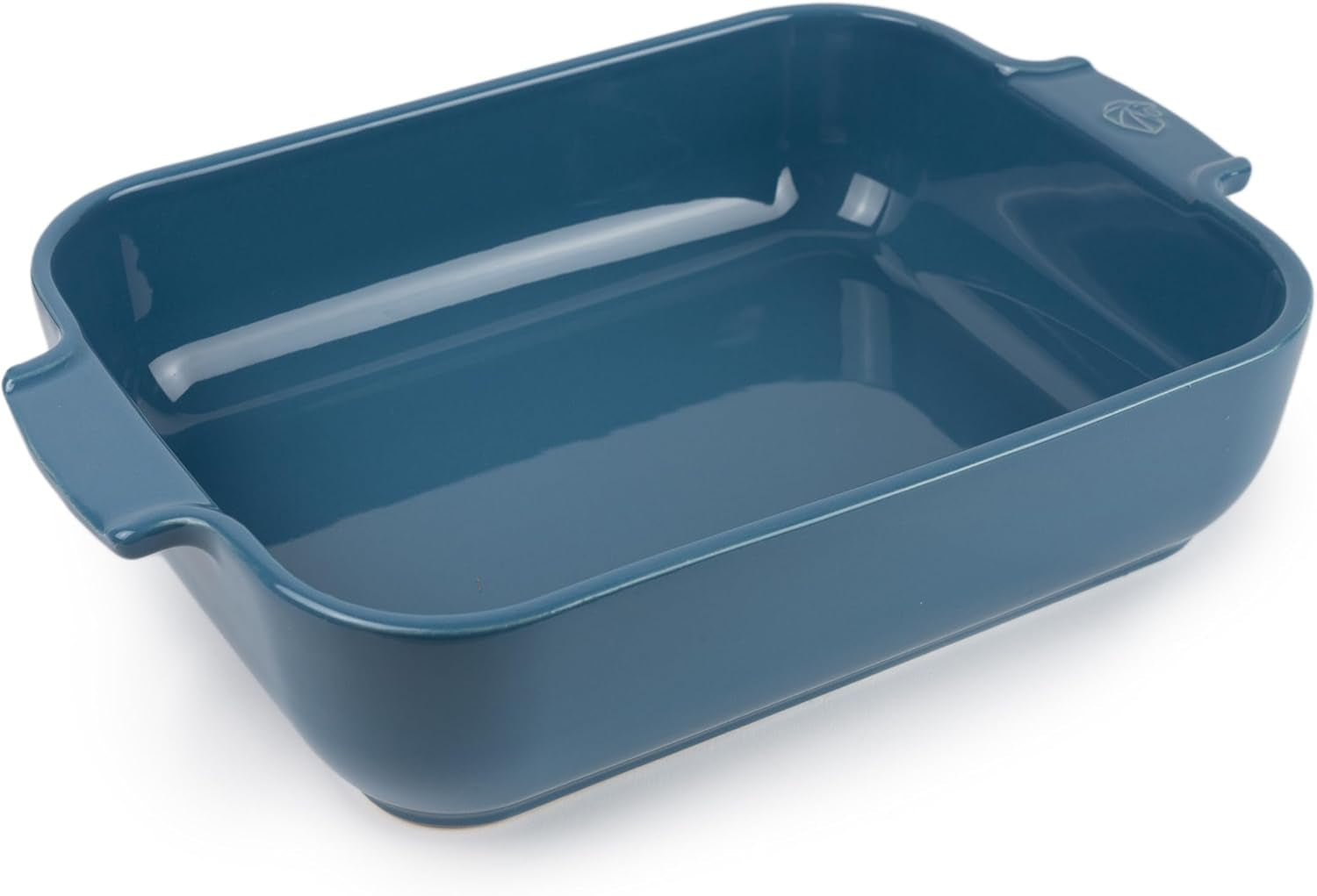 Peugeot Appolia Rechteckige Auflaufform Mit Griffen, Keramik, Schiefer / Grau, 7.2X31X21.7 Cm, Fassungsvermögen: Ca. 2 L, 60060 Stampi e teglie Naty Shop Hellblau