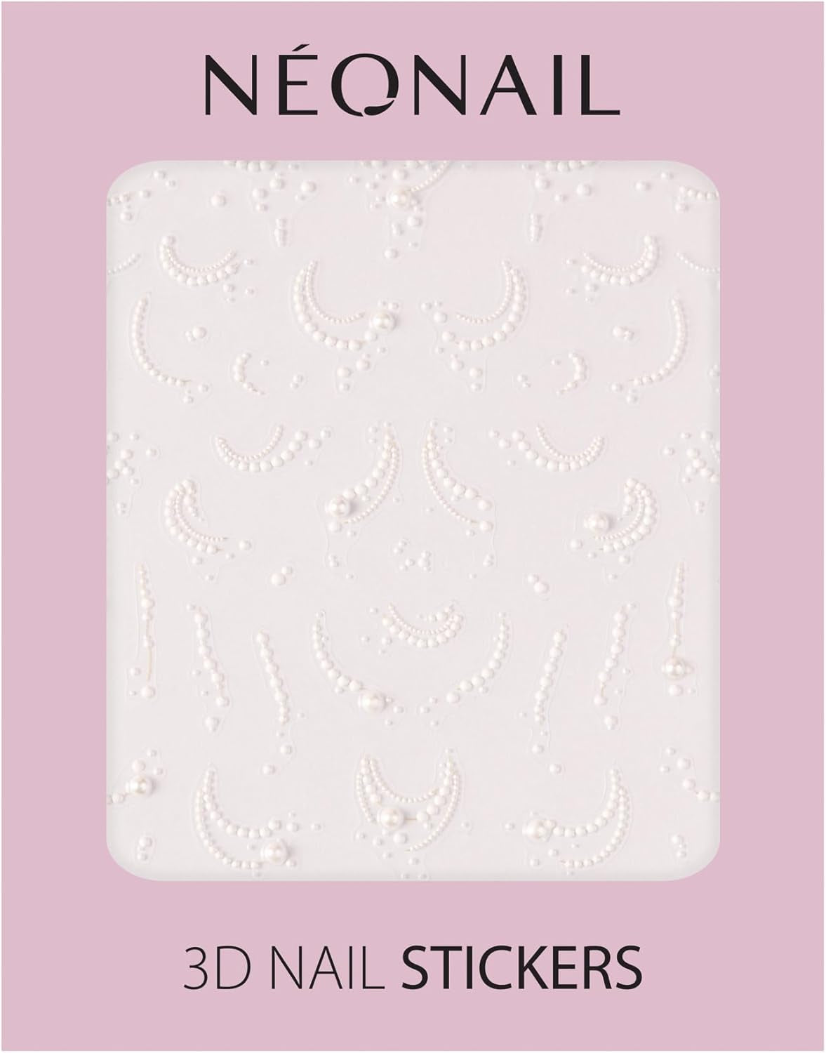 NÉONAIL Nagelstickers 3D - 61 Muster - Nail Charms - Nägel Selber Machen - Nails - Nageldesign - Accessories - Nailart - Nail Art Zubehör - Nagel Deko - Nagelschmuck - Dekoration Nageldesign - Weiß