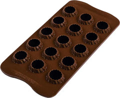 Silikomart 199384, Stampo 3D Fiamma Cioccolato