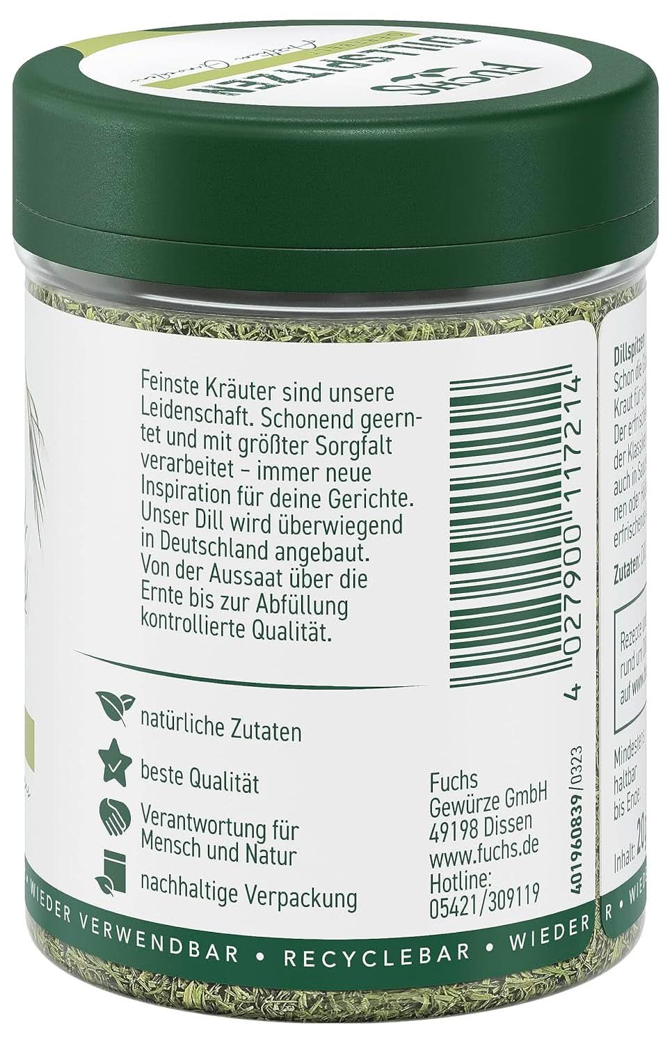 Fuchs mărar tocat, 20 grame Condimente Naty Shop