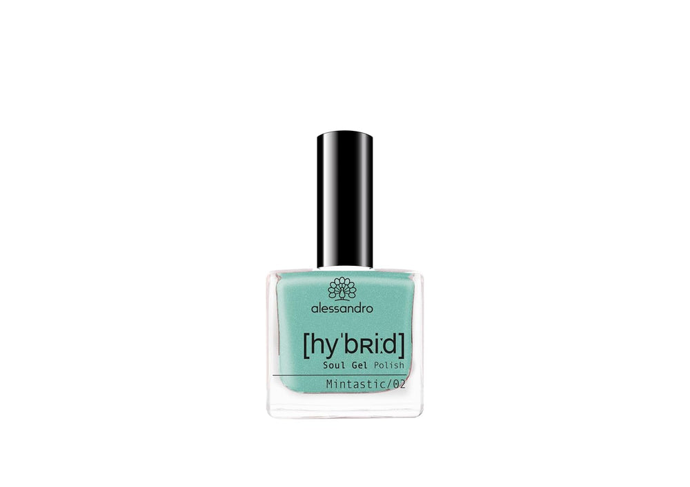 Smalto IBRIDO alessandro Blueberry Slush - blu pastello - Unghie perfette in soli 3 passaggi, senza LED - dura fino a 10 giorni! 8 ml