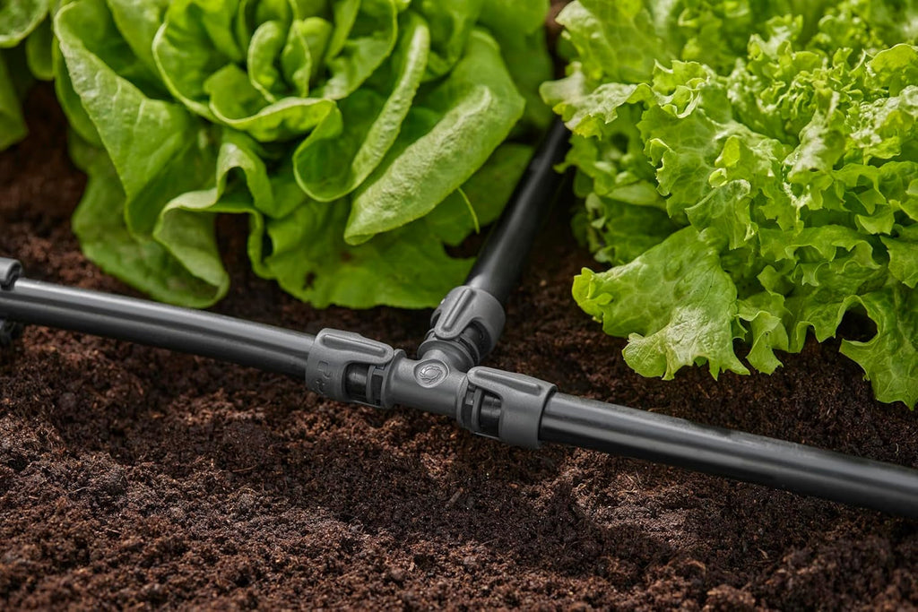 Piesă în T pentru sistem de irigare Gardena Micro-Drip 13 mm (1/2 inch): Conector pentru țevi de alimentare de 13 mm, ramificație în formă de T, irigare automată, reutilizabilă (13201-20)