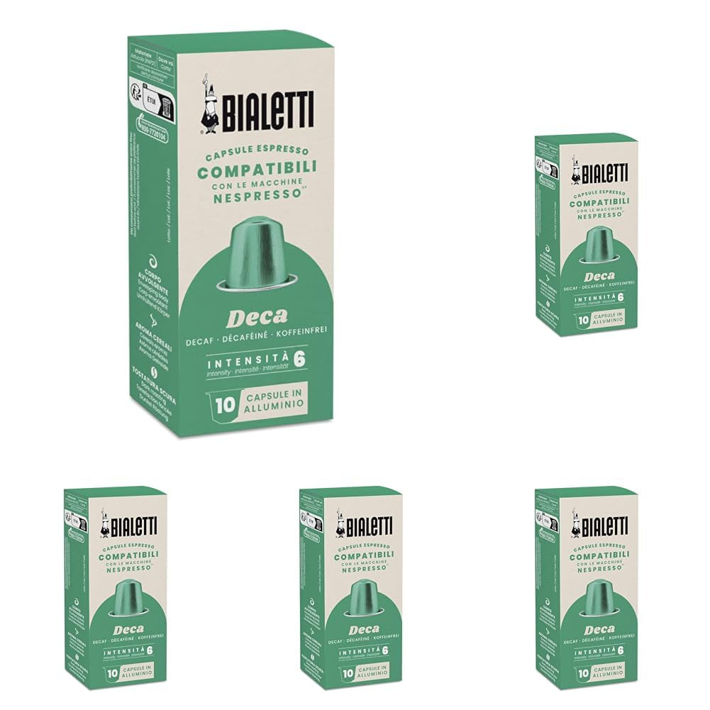 -Kaffee Nespresso®-kompatible Kapseln – entkoffeiniert – 10 Kapseln (Packung mit 5)