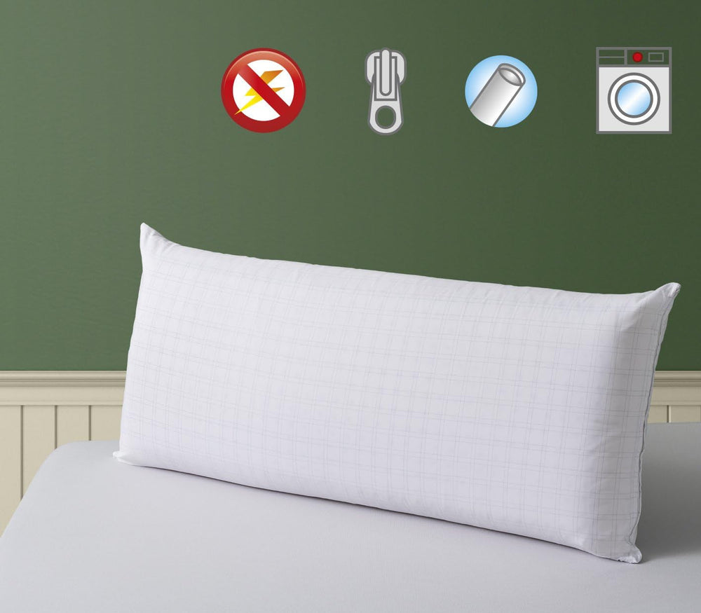 Savel pernă anti-stres cu capac dublu, fermitate medie, 40 X 135 Cm Perne standard Naty Shop