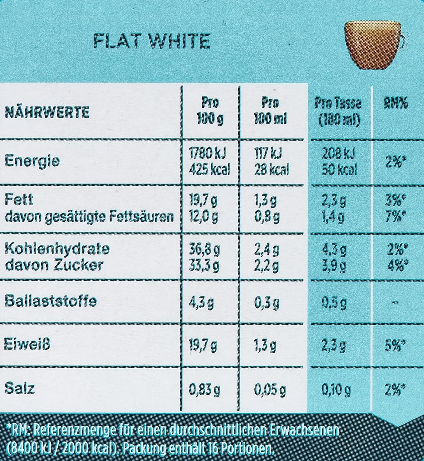 NESCAFÉ Dolce Gusto Flat White, 48 Kaffeekapseln, Arabica und Robusta Bohnen, Cremig-Milchiger Genuss, Kaffeekreation, Coffee-Shop Trend, Aromaversiegelte, 9er Pack (3x16 Kapseln)