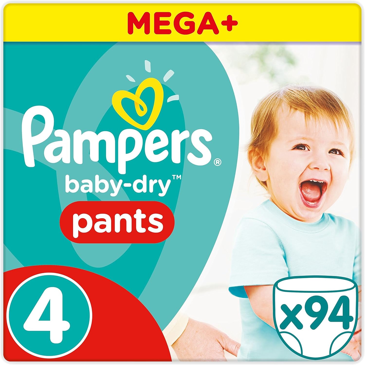 Pampers (vecchia versione), mutandine, taglia 4, 9 kg-15 kg, confezione da tre (1 x 88 pannolini)