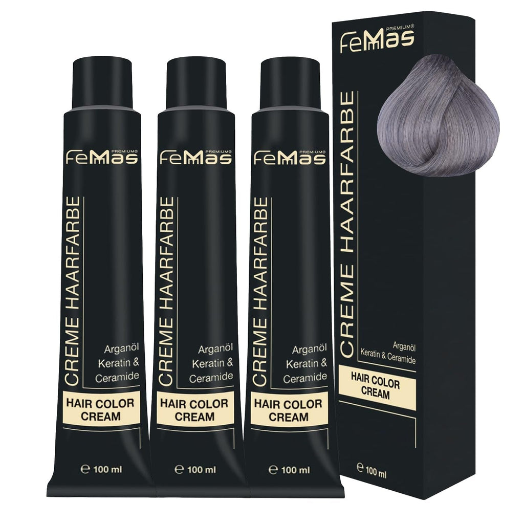 FemMas Hair Colour Pure & Mix Red I Cremă profesională cu ulei de argan, keratină și ceramide I Ca o vopsea de păr permanentă sau nuanță pentru rezultate radiante, de lungă durată I 100 ml