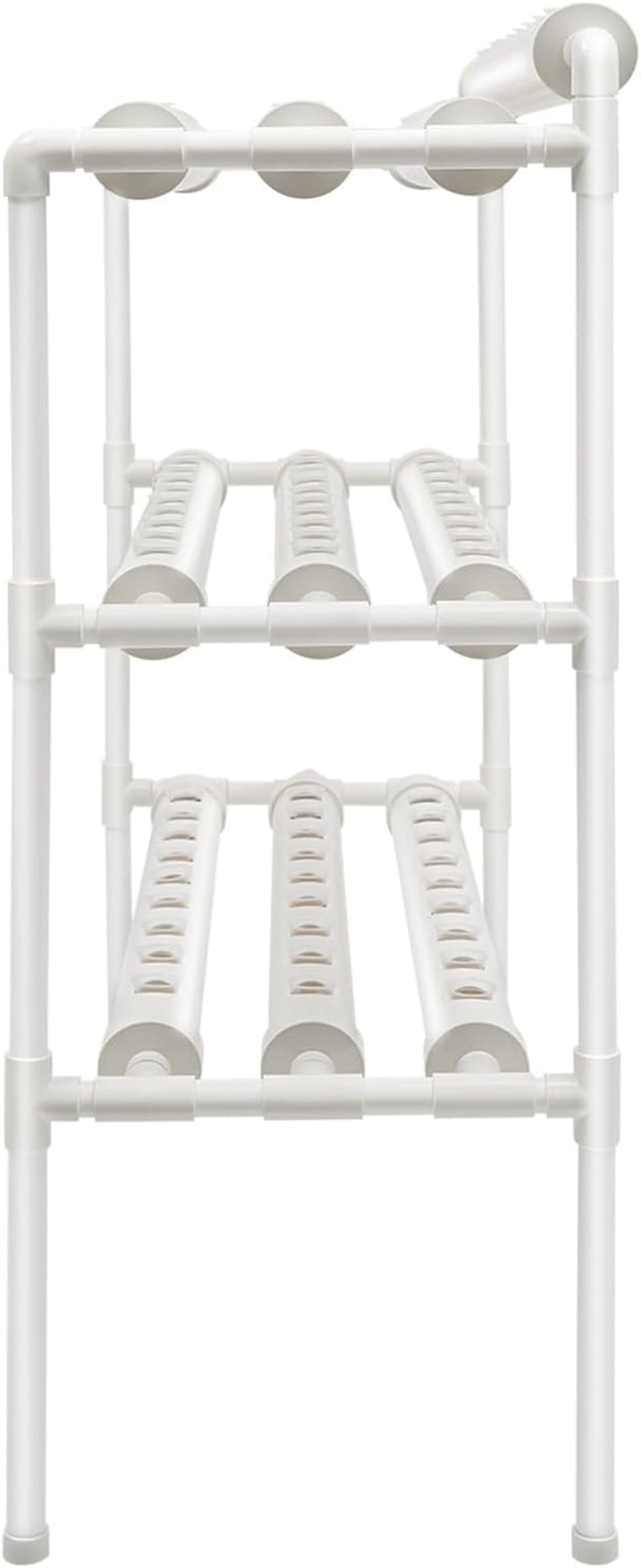 Kit di coltivazione idroponica a 3 strati con 90/108 posizioni di semina e pompa dell'acqua, sistemi di coltivazione di piante fuori suolo in PVC, kit di coltivazione idroponica per frutta e verdura (108 posizioni di semina)