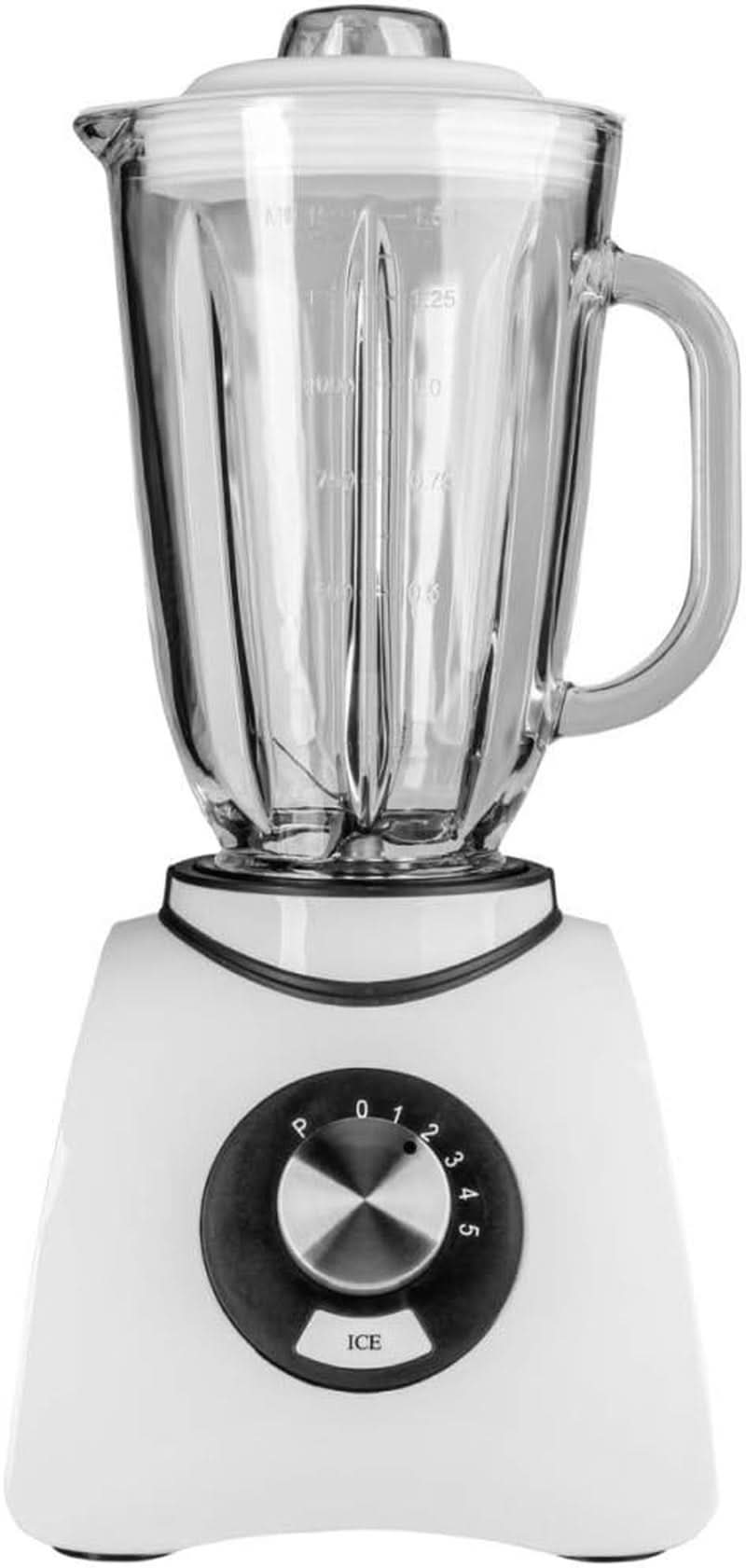 Gastroback 40898 Vital Basic, con funzione Ice-Crush integrierter, Leistungsstarker 600 Watt Motor Mixer, Kunststoff, 1,5 Litri, Bianco Kitchen Naty Shop