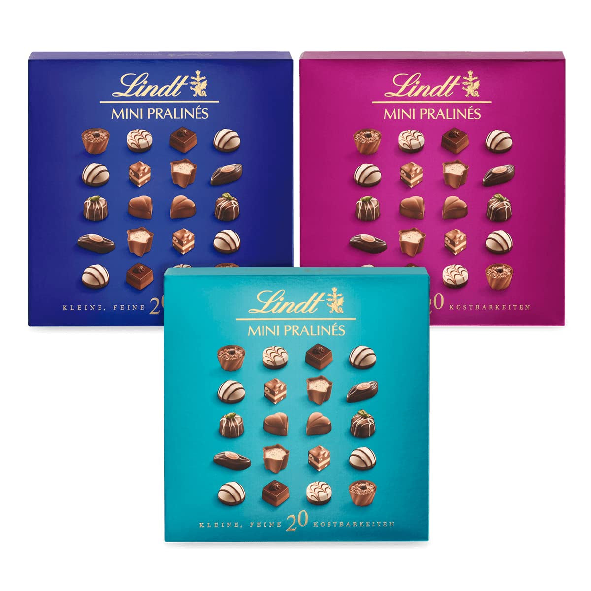 Lindt Chocolate - Mini Praline Al Torrone, 165 grammi, scatola da 36 praline Naty Shop Cioccolatini 100 G Mix