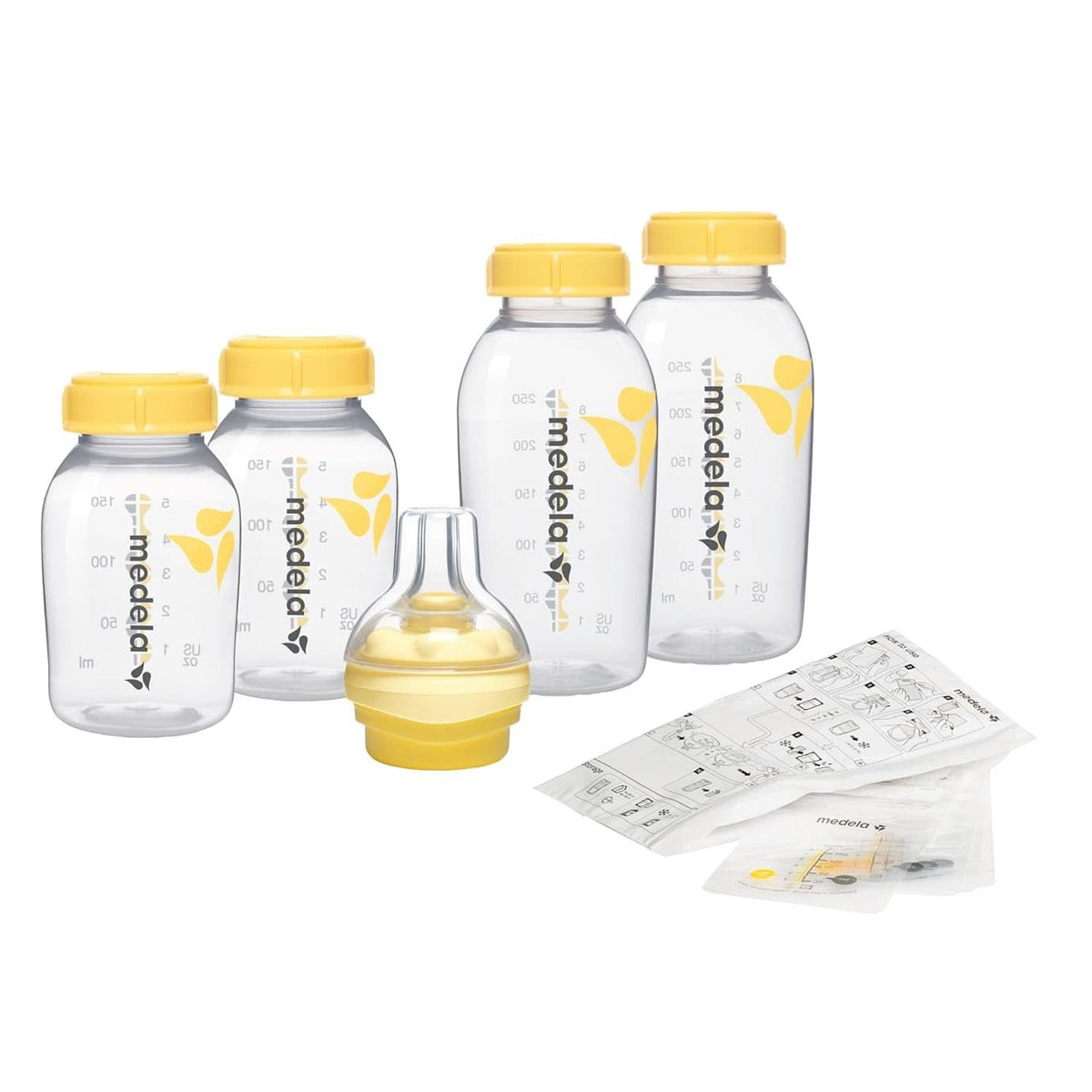 Set per negozio e alimentazione Medela | Biberon per la conservazione del latte materno, tettarella Calma, sacca per il latte materno | Senza BPA Accessori Alimenti e Allattamento Bebe Naty Shop