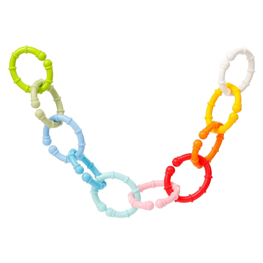 Fehn 10 set de inele de fixare - cârlige de fixare pentru scaunul de mașină al bebelușului, parc și pătuț - inele de prindere lanț pentru cărucior pentru acasă și în mișcare - inele C pentru bebeluși și copii mici de la 0+ luni Jucarii Bebe Naty Shop Set de 10 inele C