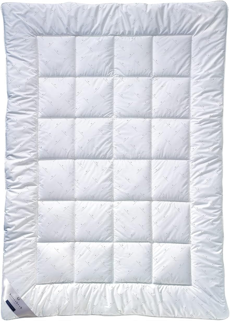 Billerbeck E21 Piumino King in Fibra - Raffinato Piumino in Fibra di Aloe Vera - 135 X 200 Cm Piumino per Tutte Le Stagioni con Calore Medio, Bianco Naty Shop Piumini e Trapunte Singoli 135 X 200 Cm Caldo (L)