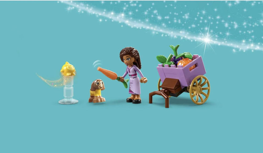 LEGO Disney Wish Asha a Rosas City, 43223, set del film dei desideri con mercatino, mini bambola di Asha, Valentino come capra giocattolo e personaggi stellari, regalo per bambini dai 6 anni, set da costruzione per ragazze e ragazzi Besuche den LEGO-Store