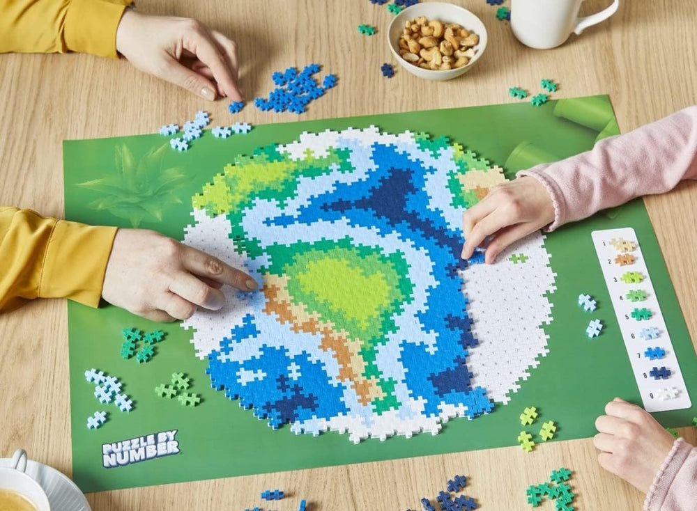 PLUS PLUS Earth Block Puzzle 800 pezzo(i) Globo, Erde