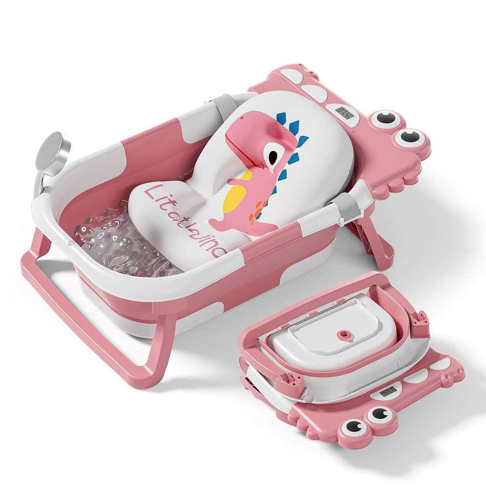 Vaschetta da bagno pieghevole per neonati con cuscino da bagno e termometro integrato Mamma e Bambino Naty Shop