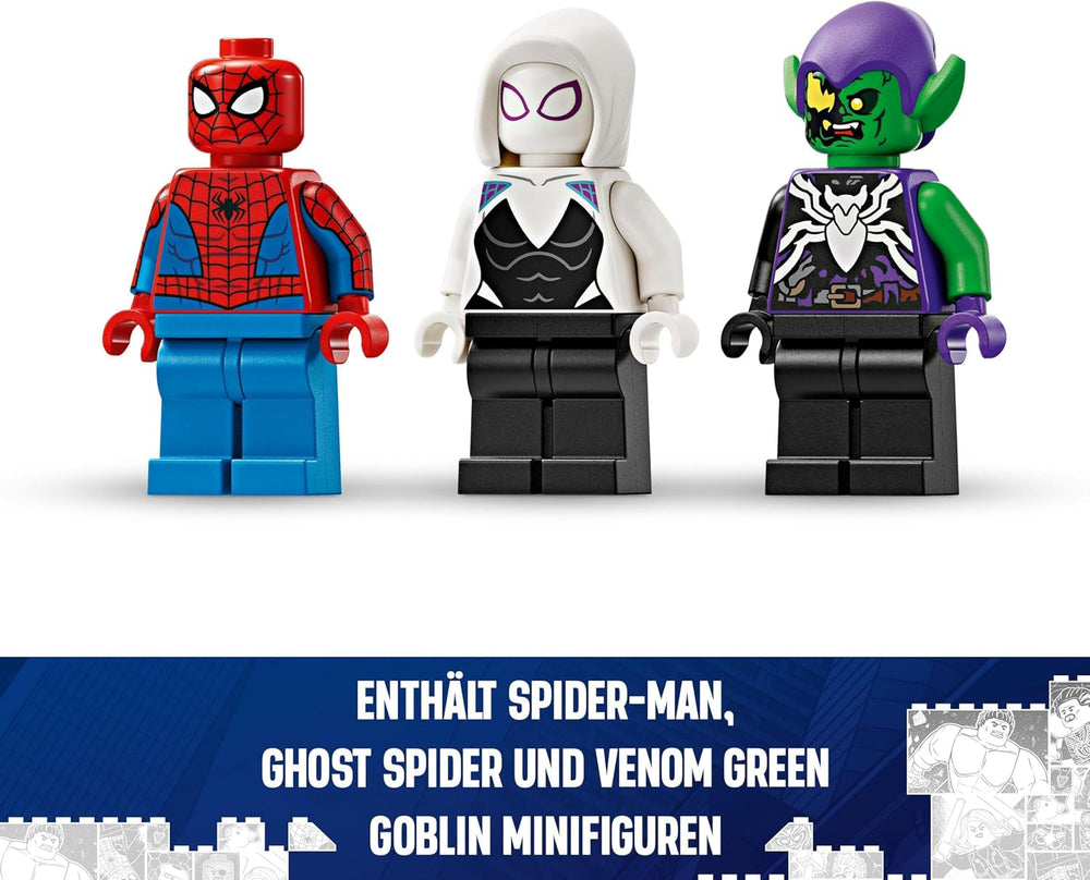 LEGO Marvel Spider-Man Auto da corsa e Venom Green Goblin, Gioco di ruolo Spidey con personaggi di supereroi e auto costruibile, regalo per bambini, ragazzi e ragazze di 7 anni 76279 Set di costruzione Beuche den LEGO-Store