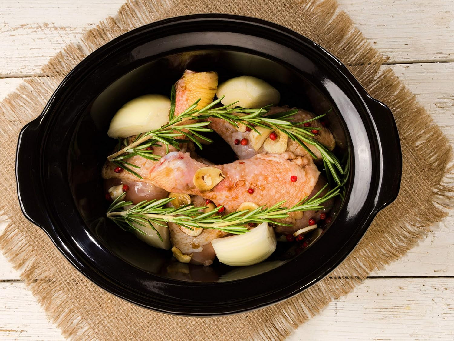 Beper BC.510 Slow Cooker, 280 W, 4,5 litri, sticlă ceramică, negru și oțel Slow Cooker Naty Shop