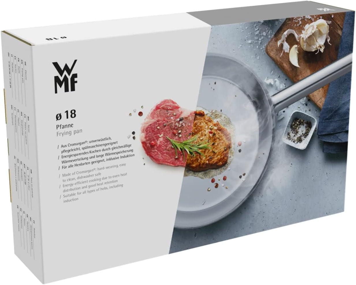 WMF Mini padella piccola 18 cm, acciaio inox Cromargan lucido, induzione Pentole e Padelle Naty Shop