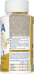 BEBA Nestlé BEBA SUPREME 1 Latte per lattanti: biberon pronti da bere con Omega 3, 1 confezione (1 x 200 ml)