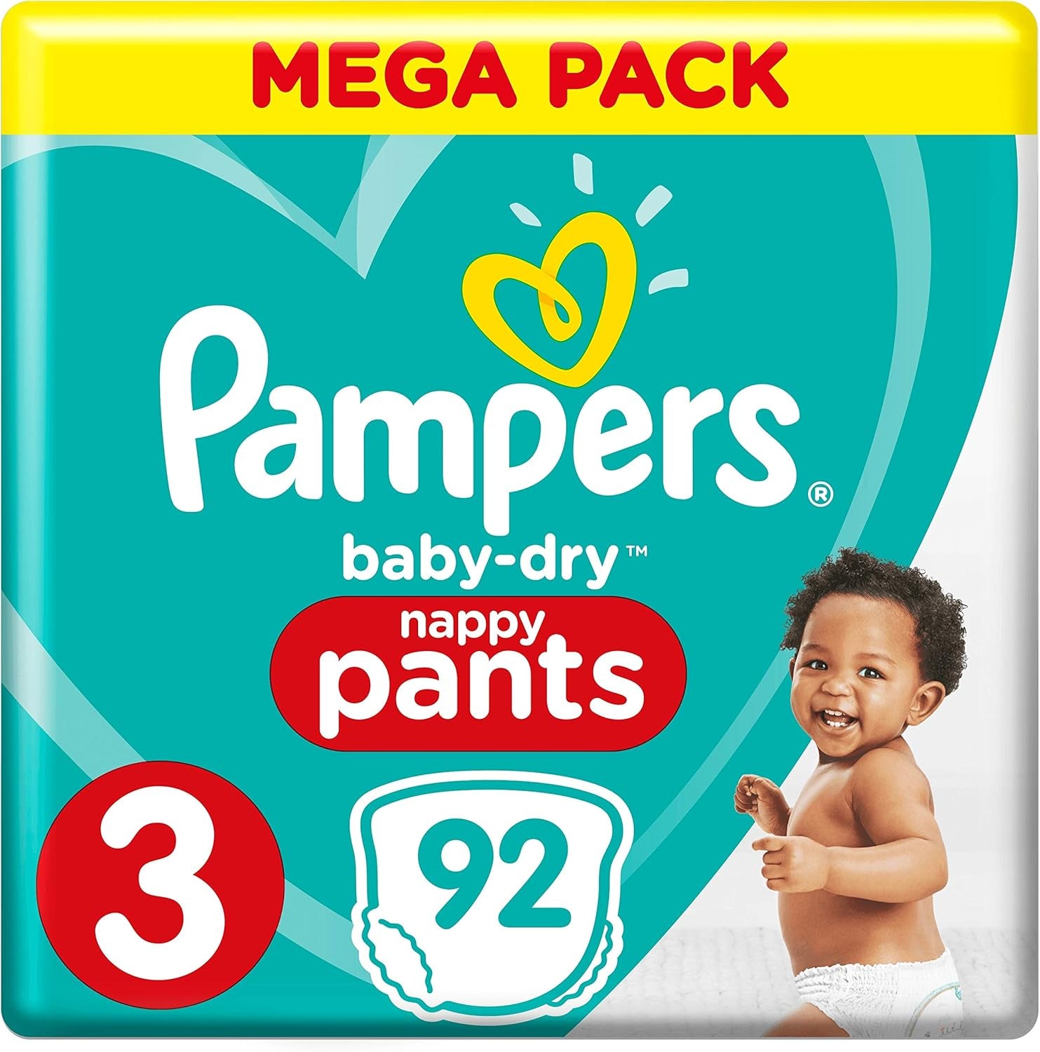 Pannolini Pampers 81657566 Pantaloni Baby-Dry, bianchi