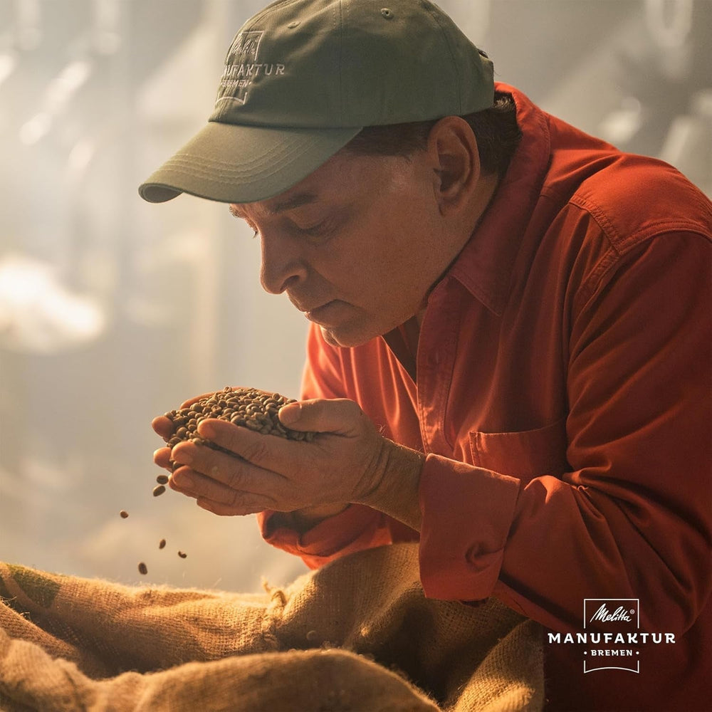Melitta Manufaktur-Kaffee Guatemala Honey, Caffè speciale, 250G, Caffè in grani interi, Non macinato, Caffè monorigine, Tostato delicato, Tostato in Germania, Forza 3 Caffè Naty Shop