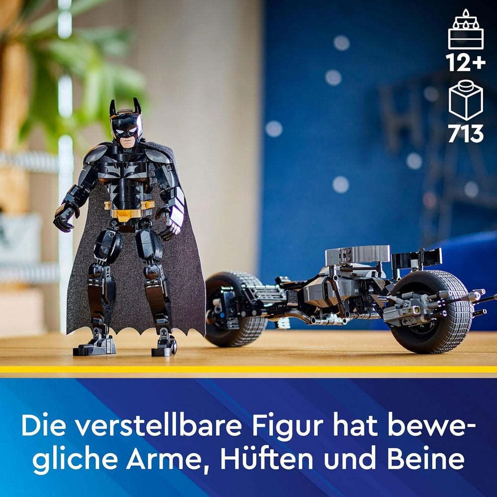 LEGO DC Batman: Mattoncini da costruzione Batman con Batpod, giocattolo del film di supereroi, set di giochi di avventure per bambini, regalo per ragazzi e ragazze 76273 Set da costruzione Acquista il negozio LEGO