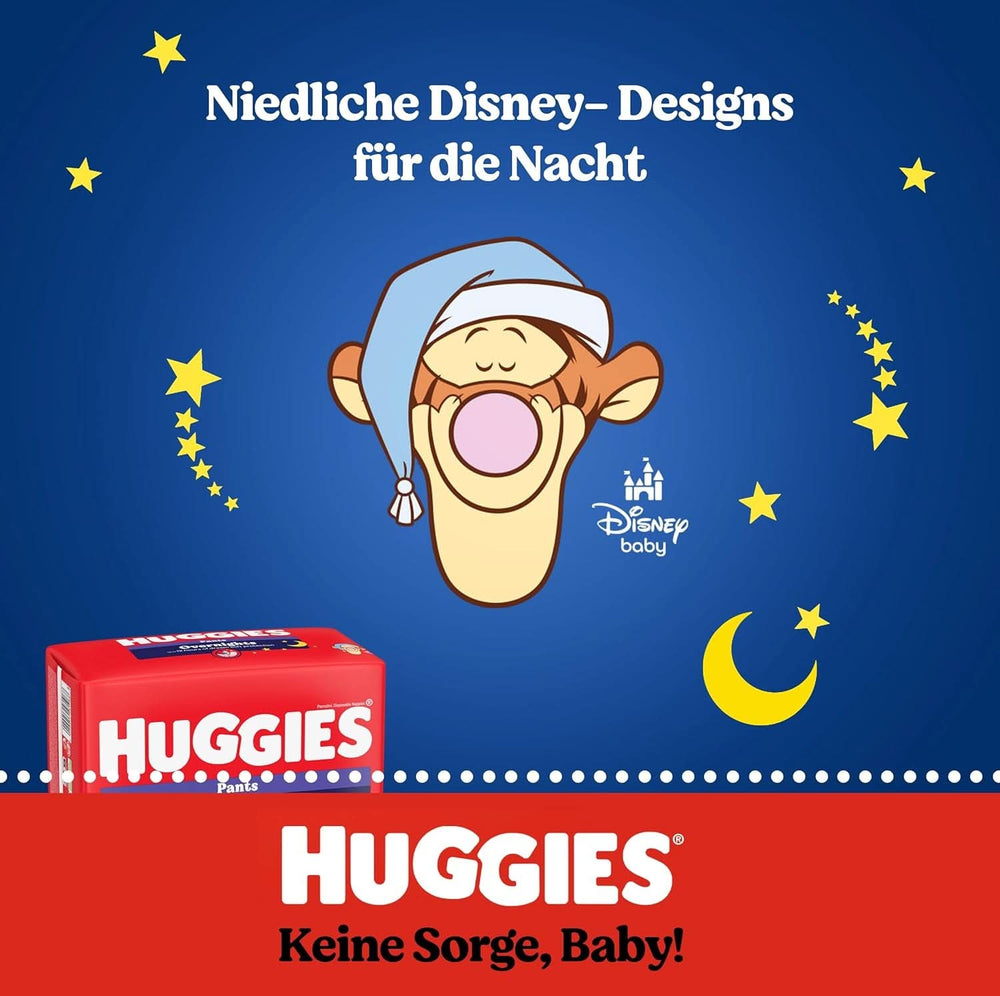 Huggies Night Pants Taglia 4 (9-14 kg), Scatola Pannolini Mensili, 104 Pezzi Mamma e Bambino Naty Shop