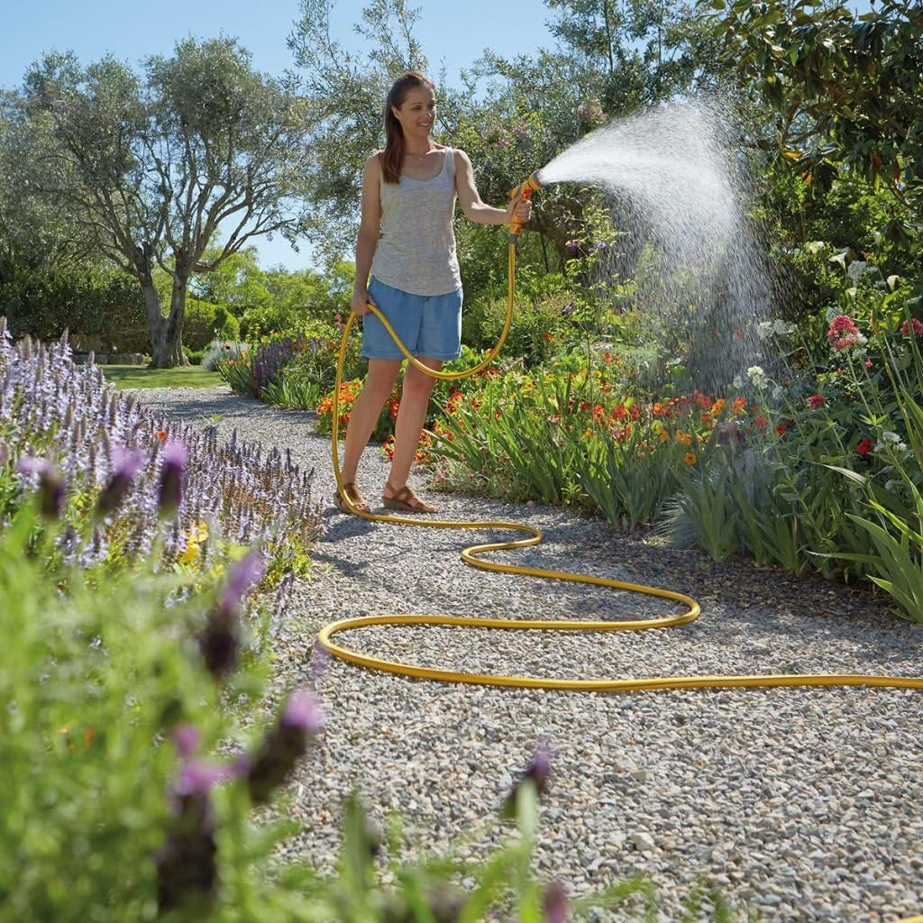 HOZELOCK - Furtun Tricoflex Ultraflex Ø 12,5 mm (1/2") 10 M: Furtun flexibil de grădină, rezistent la intemperii, anti-răsucire și anti-torsiune, fabricat din 40% PVC reciclat [117000]