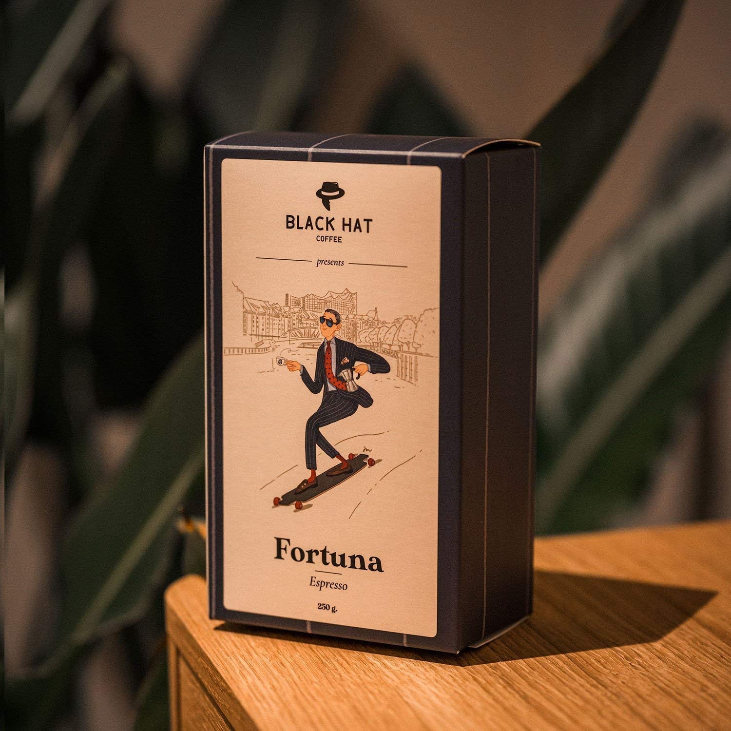 BLACK HAT ESPRESSO Fortuna - Cafea de specialitate 100% Arabica din Guatemala – Ciocolată și Fructe Roșii – 250g Boabe întregi pentru espressoare