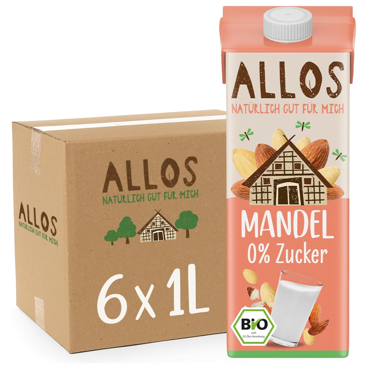 Allos Mandeldrink Senza Zucchero Mandel Natur Vegan Lattosio 1L