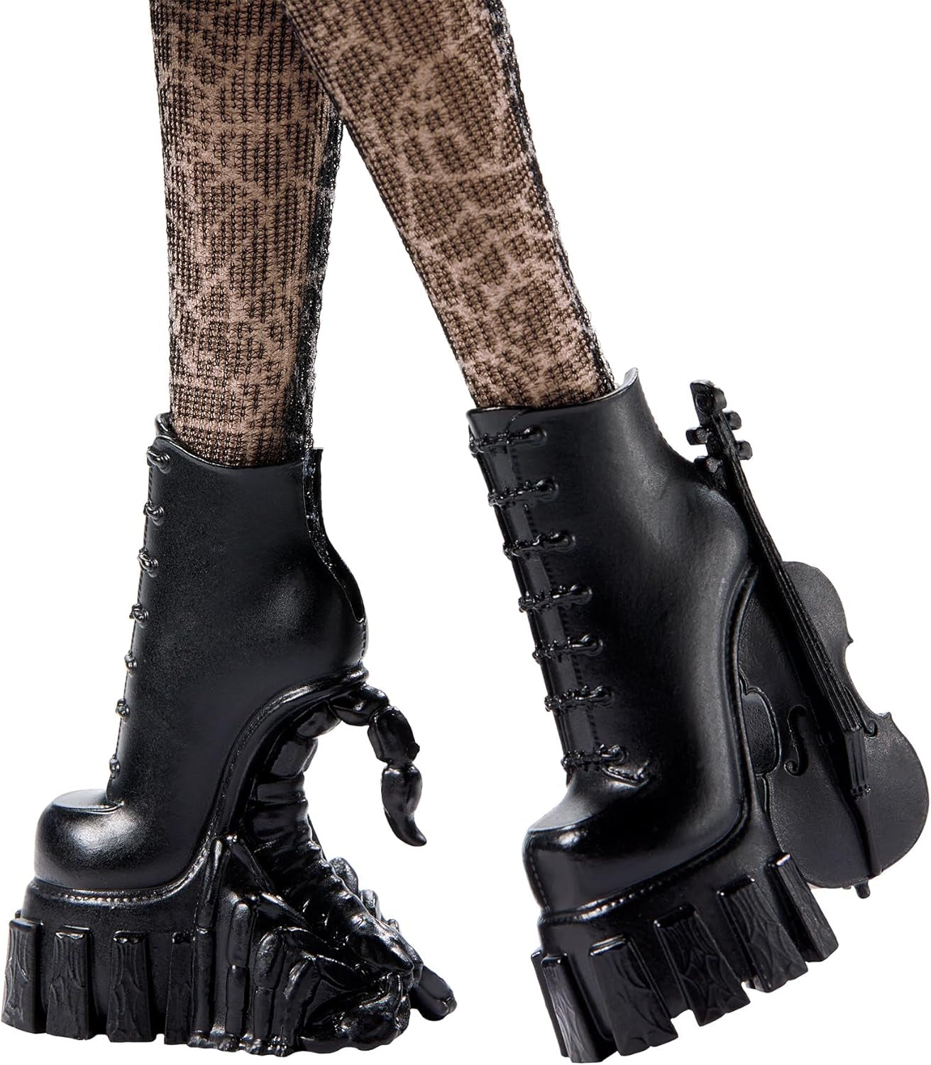 Păpușă și accesorii Monster High Wednesday, figurină de colecție Wednesday Addams în uniforma Nevermore Academy cu mână și rucsac Icy Cold, suport pentru păpușă, HXJ04 Papusi Naty Shop