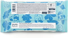 Salviette usa e getta ecologiche per la pelle sensibile del bambino 70 salviette (1 confezione) 99% acqua 100% senza plastica per pelle sensibile incline all'eczema Neonato biodegradabile Vegan