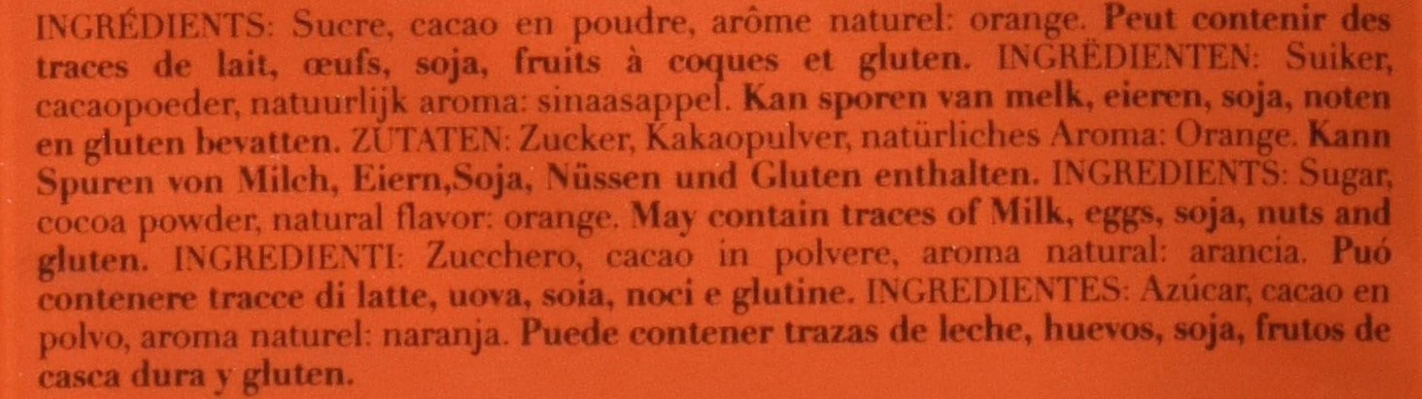 Ciocolată de băut cu aromă de portocale Café Tasse 20 pliculețe, 1 pachet (1 X 400 G) Cacao si Ciocolata Calda Naty Shop