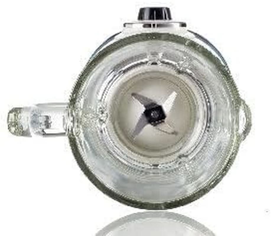 Ariete Vintage 583 Mixer in vetro, retrò, miscelatore multifunzione con 4 pentole, 4 maniglie + funzione a impulsi, funzione tritaghiaccio, alimentatore da 1,5 litri, 1000 W, verde Kitchen Naty Shop