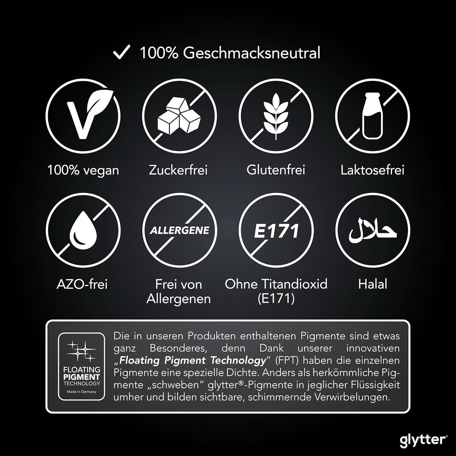 Glitter comestibil pentru băuturi și lichide, 10 grame Naty Shop