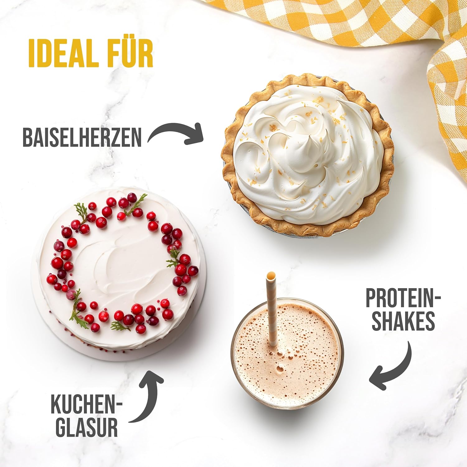 Polvere di albume d'uovo al 100% facile e gustosa per cucinare e cuocere al forno