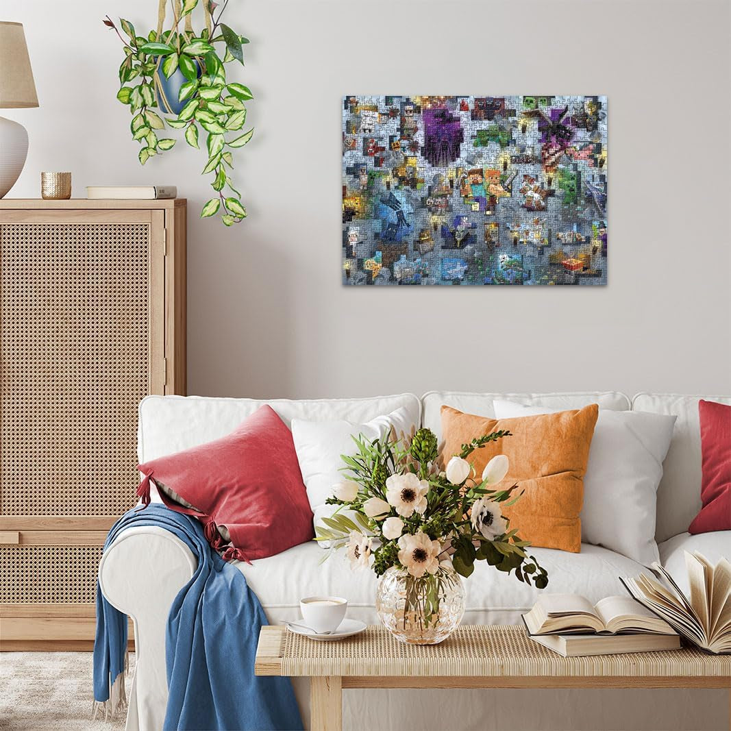 Ravensburger Puzzle 12000422 - Minecraft Mobs - Puzzle Minecraft da 1000 pezzi per adulti e bambini dai 14 anni in su Puzzle Naty Shop