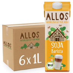 Allos Sojadrink Barista Schiumante Per Caffè Vegano Senza Lattosio