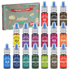 Set 12 sau 16 coloranti alimentari lichizi Naty Shop 16 coloranti