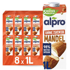Alpro Mandeldrink Senza Zucchero - Fonte Di Calcio E Vitamine