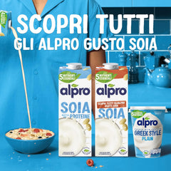 Alpro Soia Drink Natural 12x1L - Zero lattosio, senza glutine