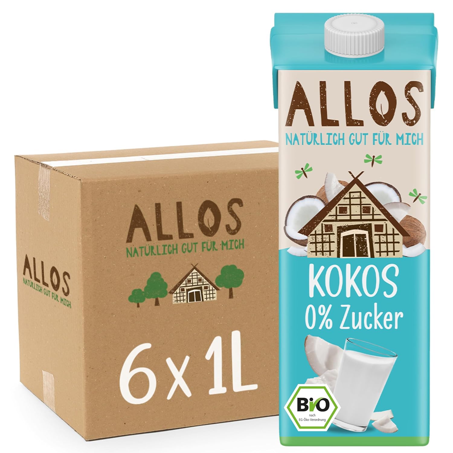 Allos Mandeldrink Senza Zucchero Mandel Natur Vegan Lattosio 1L