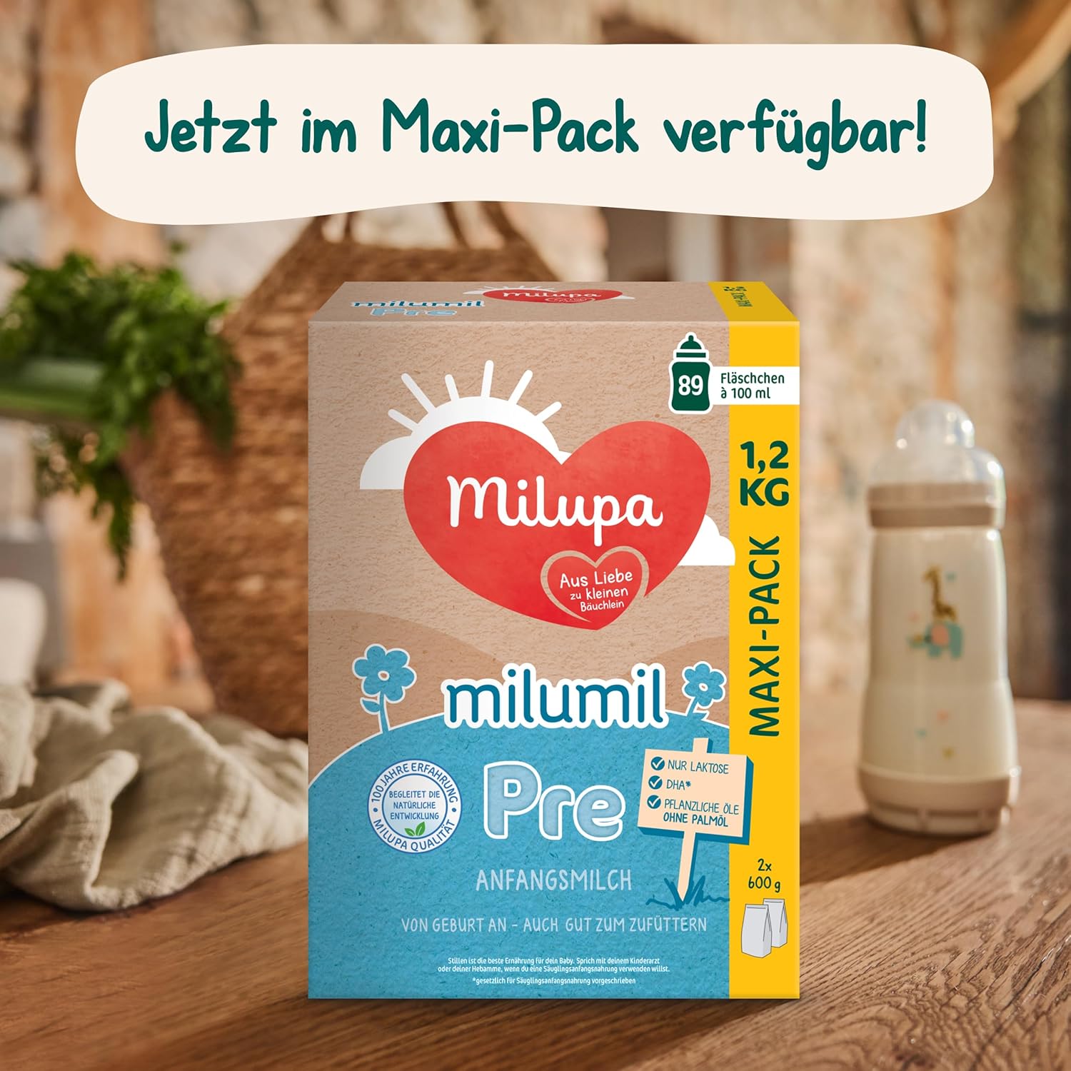 Milupa Milumil Pre, Latte in polvere per neonati - Con importanti nutrienti e senza olio di palma - 800 g Naty Shop