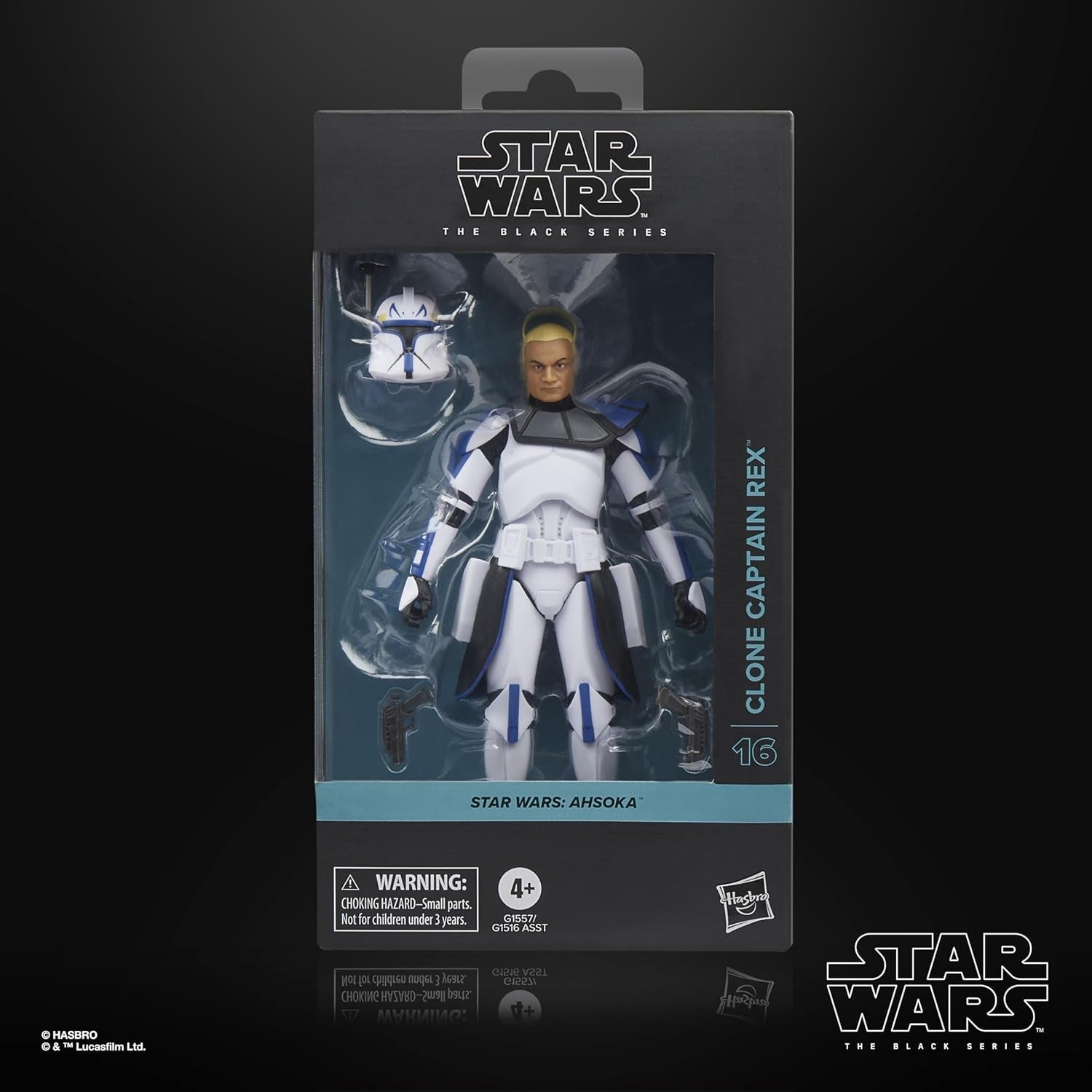 Star Wars seria neagră Clone Captain Rex, Star Wars: Ahsoka Premium Action Figure pentru a colecta (15 Cm) Action figures Naty Shop
