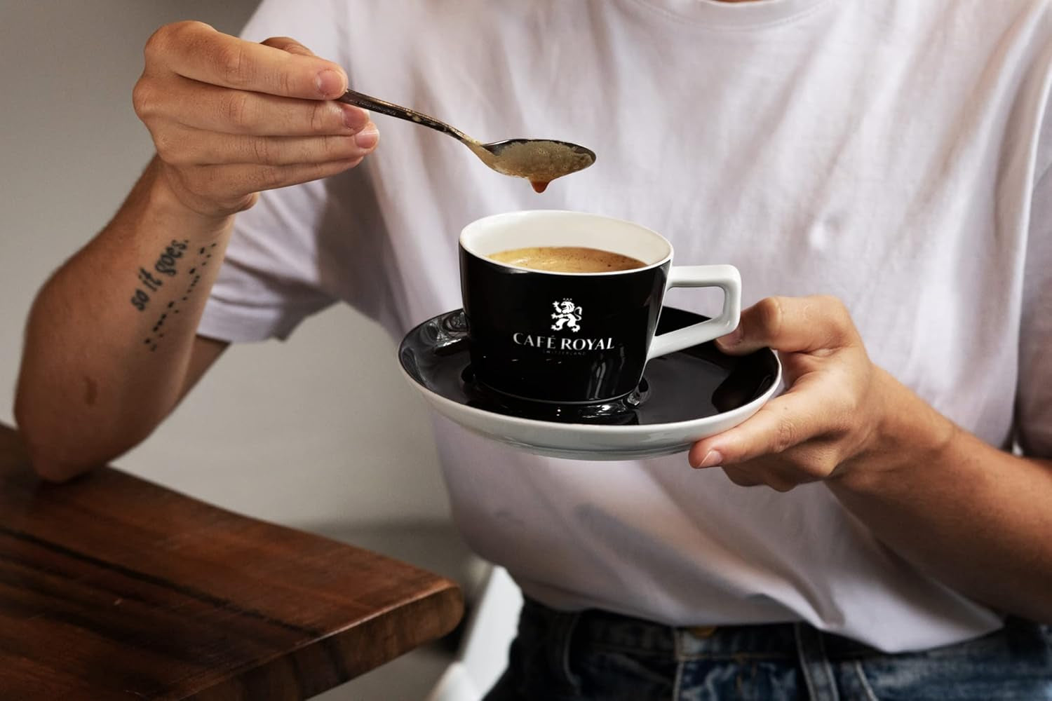 Café Royal Espresso Decaffeinato 36 Kapseln für Nespresso Kaffee Maschine - 5/10 Intensität - UTZ-zertifiziert Kaffeekapseln aus Aluminium (Packung mit 2)