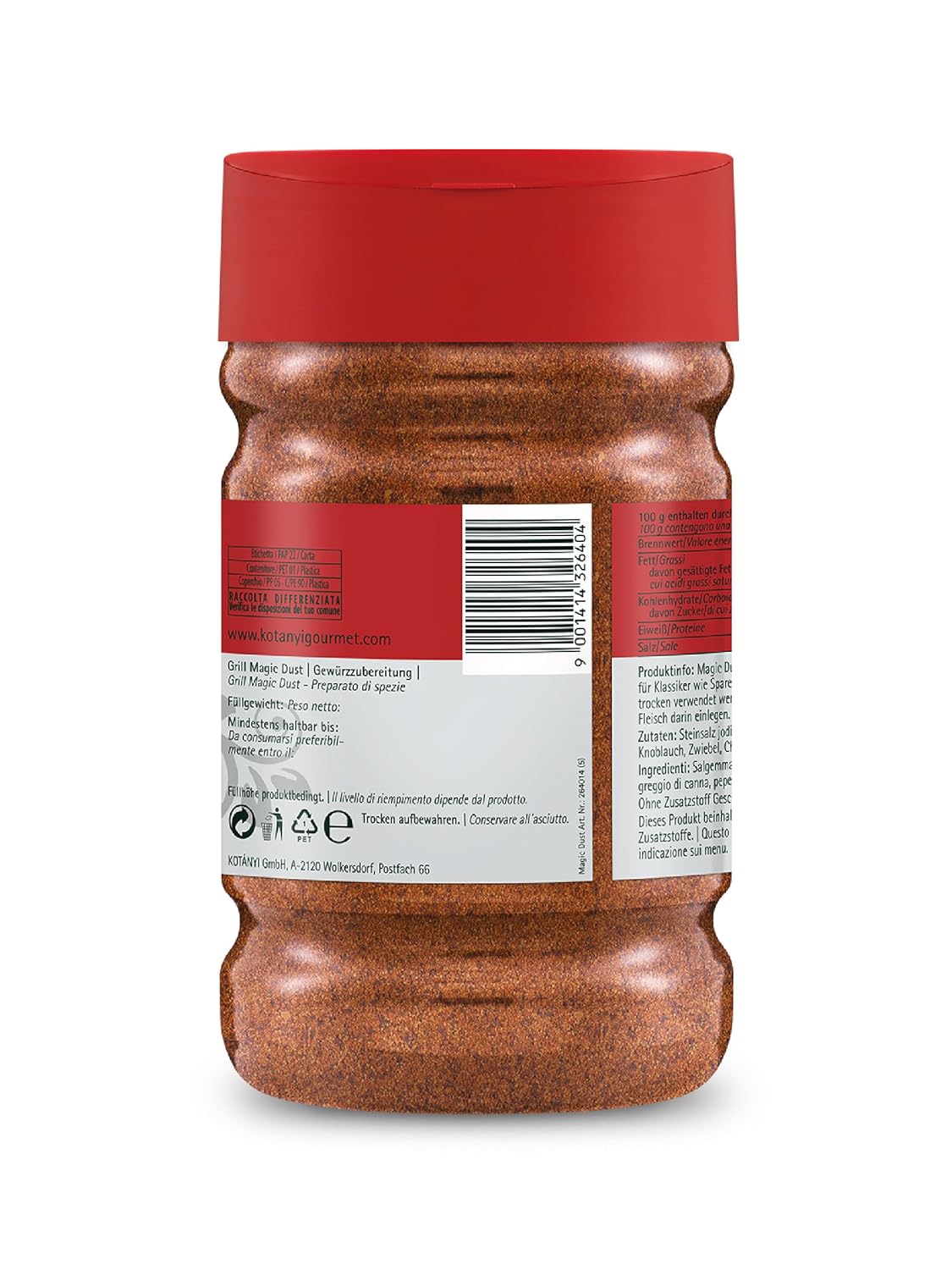 Kotányi Magic Dust Grill Condimento per grigliare - Sapore perfetto