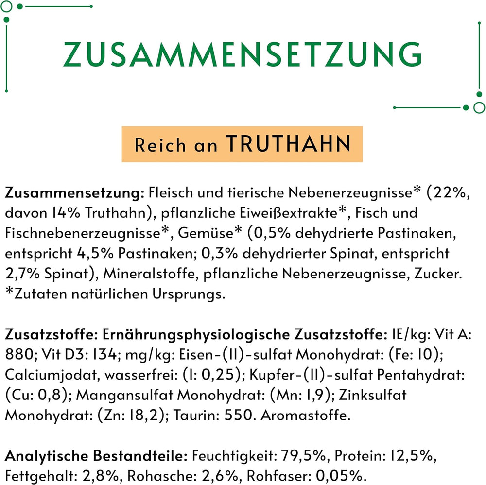 Hrană umedă pentru pisici Gourmet Nature's Creation în jeleu, curcan natural, pachet de 12 (12 x 85g)